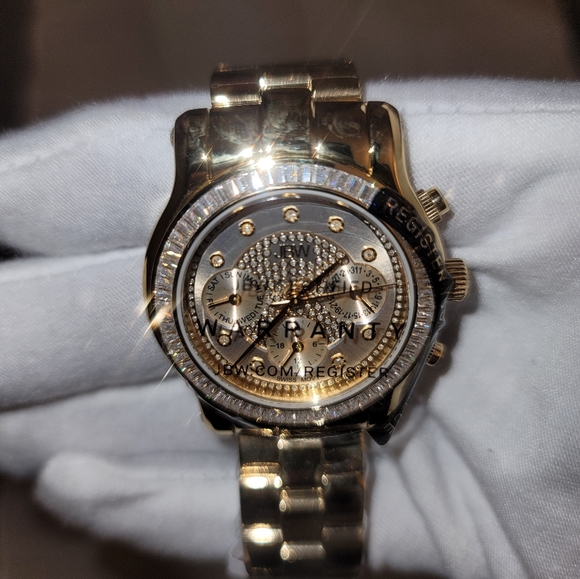 JBW Ladies Wrist Watch Mondrian Diamond Dial 18k Rose Gold Plated J6303C - Picture 2 of 6